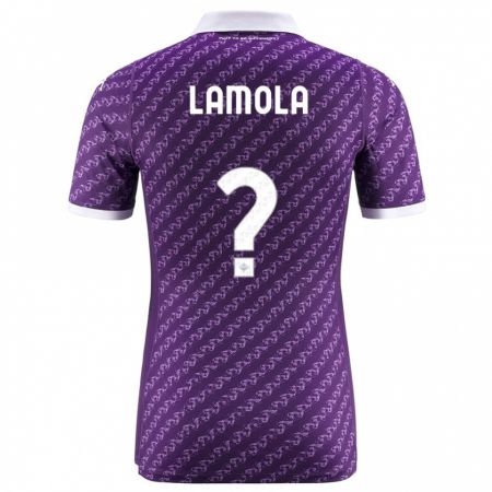 Kandiny Ženy Lorenzo Lamola #0 Fialový Dresy Hazai Csapatmez 2023/24 Triĭká