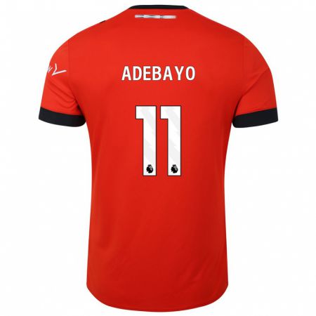 Kandiny Ženy Elijah Adebayo #11 Červená Dresy Hazai Csapatmez 2023/24 Triĭká