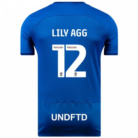 Kandiny Ženy Lily Agg #12 Modrá Dresy Hazai Csapatmez 2023/24 Triĭká