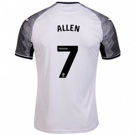 Kandiny Ženy Joe Allen #7 Biely Dresy Hazai Csapatmez 2023/24 Triĭká
