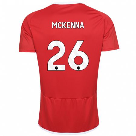 Kandiny Ženy Scott Mckenna #26 Červená Dresy Hazai Csapatmez 2023/24 Triĭká