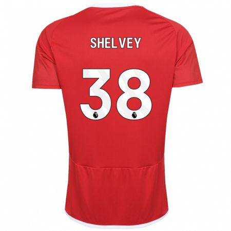 Kandiny Ženy George Shelvey #38 Červená Dresy Hazai Csapatmez 2023/24 Triĭká