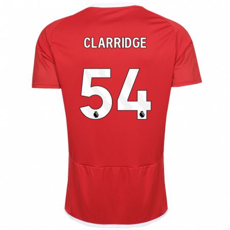 Kandiny Ženy James Clarridge #54 Červená Dresy Hazai Csapatmez 2023/24 Triĭká