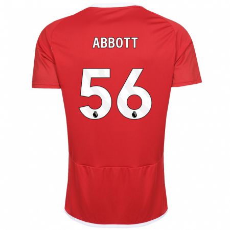 Kandiny Ženy Zach Abbott #56 Červená Dresy Hazai Csapatmez 2023/24 Triĭká