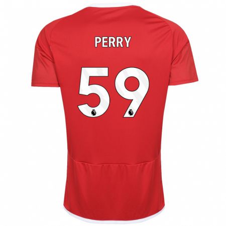 Kandiny Ženy Ben Perry #59 Červená Dresy Hazai Csapatmez 2023/24 Triĭká