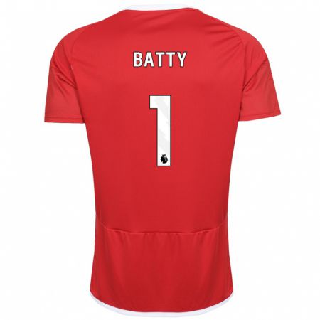 Kandiny Ženy Emily Batty #1 Červená Dresy Hazai Csapatmez 2023/24 Triĭká