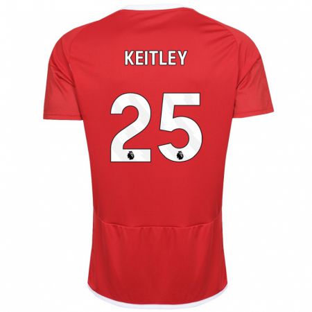 Kandiny Ženy Alice Keitley #25 Červená Dresy Hazai Csapatmez 2023/24 Triĭká