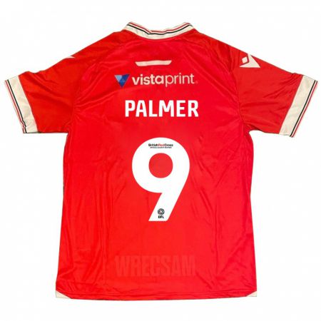 Kandiny Ženy Ollie Palmer #9 Červená Dresy Hazai Csapatmez 2023/24 Triĭká