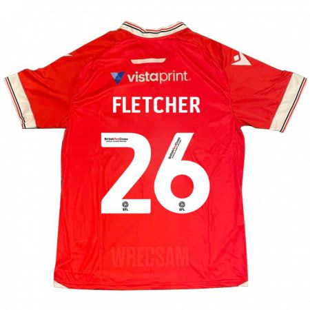 Kandiny Ženy Steven Fletcher #26 Červená Dresy Hazai Csapatmez 2023/24 Triĭká
