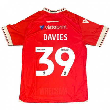 Kandiny Ženy Daniel Davies #39 Červená Dresy Hazai Csapatmez 2023/24 Triĭká