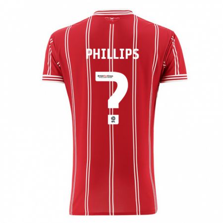 Kandiny Ženy Billy Phillips #0 Červená Dresy Hazai Csapatmez 2023/24 Triĭká