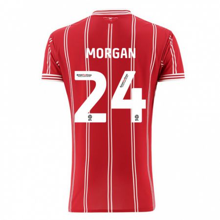 Kandiny Ženy Ffion Morgan #24 Červená Dresy Hazai Csapatmez 2023/24 Triĭká
