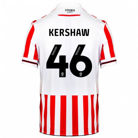 Kandiny Ženy Ben Kershaw #46 Červená Biela Dresy Hazai Csapatmez 2023/24 Triĭká