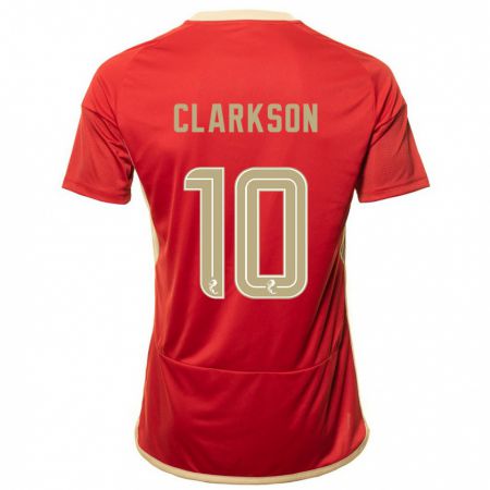 Kandiny Ženy Leighton Clarkson #10 Červená Dresy Hazai Csapatmez 2023/24 Triĭká