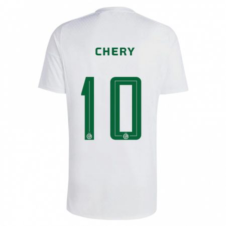 Kandiny Ženy Tjaronn Chery #10 Zelená Modrá Dresy Idegenbeli Csapatmez 2023/24 Triĭká