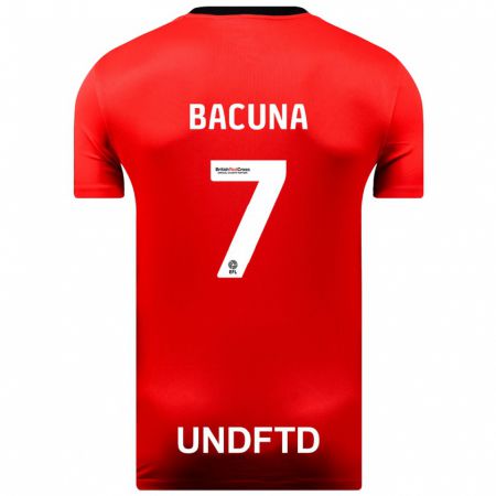 Kandiny Ženy Juninho Bacuna #7 Červená Dresy Idegenbeli Csapatmez 2023/24 Triĭká