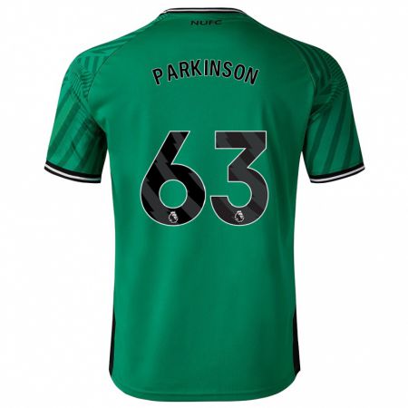 Kandiny Ženy Ben Parkinson #63 Zelená Dresy Idegenbeli Csapatmez 2023/24 Triĭká