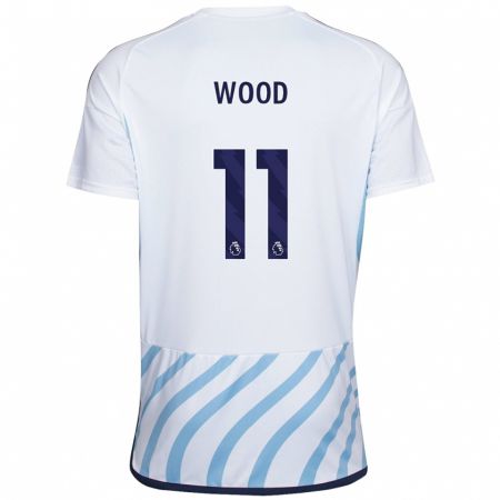 Kandiny Ženy Chris Wood #11 Biela Modrá Dresy Idegenbeli Csapatmez 2023/24 Triĭká