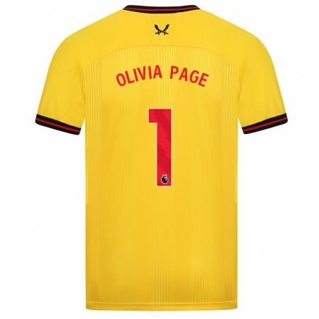 Kandiny Ženy Olivia Page #1 Žltá Dresy Idegenbeli Csapatmez 2023/24 Triĭká