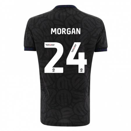 Kandiny Ženy Ffion Morgan #24 Čierna Dresy Idegenbeli Csapatmez 2023/24 Triĭká
