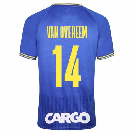 Kandiny Ženy Joris Van Overeem #14 Modrá Dresy Idegenbeli Csapatmez 2023/24 Triĭká