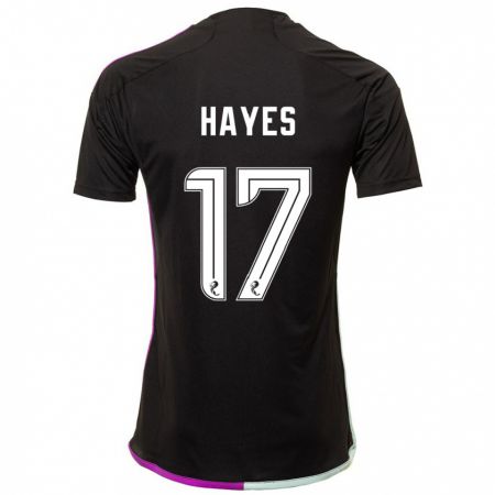 Kandiny Ženy Jonny Hayes #17 Čierna Dresy Idegenbeli Csapatmez 2023/24 Triĭká