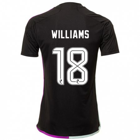 Kandiny Ženy Rhys Williams #18 Čierna Dresy Idegenbeli Csapatmez 2023/24 Triĭká