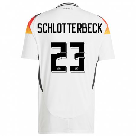 Kandiny Deti Nemecko Nico Schlotterbeck #23 Biely Dresy Hazai Csapatmez 24-26 Triĭká