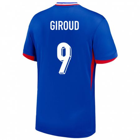 Kandiny Deti Francúzsko Olivier Giroud #9 Modrá Dresy Hazai Csapatmez 24-26 Triĭká