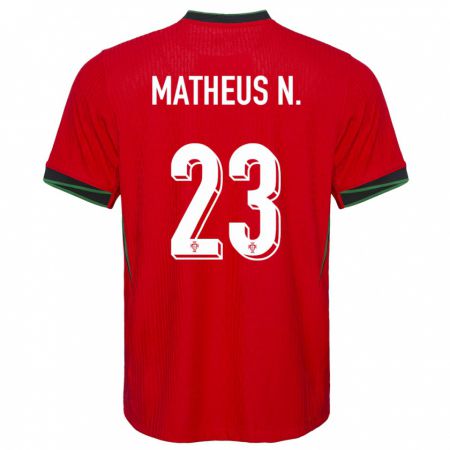Kandiny Deti Portugalsko Matheus Nunes #23 Červená Dresy Hazai Csapatmez 24-26 Triĭká