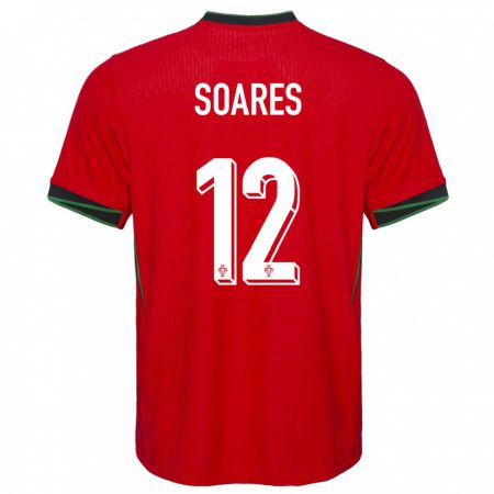 Kandiny Deti Portugalsko Samuel Soares #12 Červená Dresy Hazai Csapatmez 24-26 Triĭká