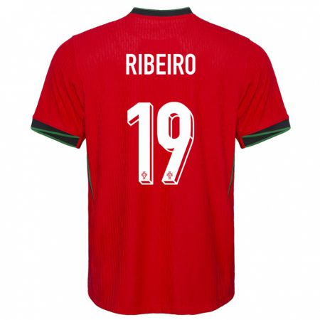 Kandiny Deti Portugalsko Rodrigo Ribeiro #19 Červená Dresy Hazai Csapatmez 24-26 Triĭká