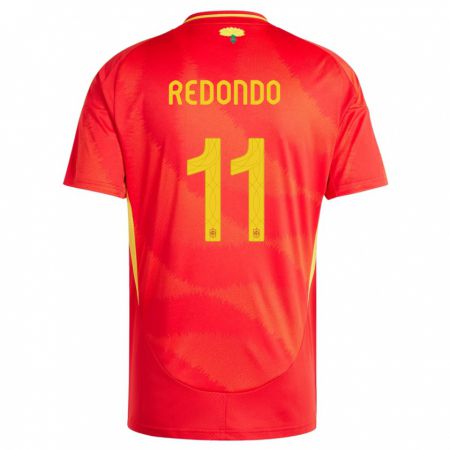 Kandiny Deti Španielsko Alba Redondo #11 Červená Dresy Hazai Csapatmez 24-26 Triĭká