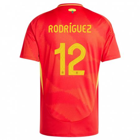 Kandiny Deti Španielsko Lucia Rodriguez #12 Červená Dresy Hazai Csapatmez 24-26 Triĭká