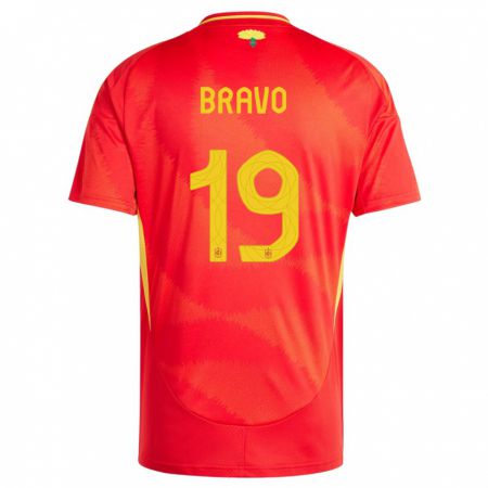 Kandiny Deti Španielsko Iker Bravo #19 Červená Dresy Hazai Csapatmez 24-26 Triĭká