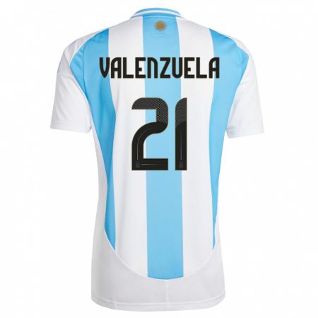 Kandiny Deti Argentína Fernando Valenzuela #21 Biela Modrá Dresy Hazai Csapatmez 24-26 Triĭká
