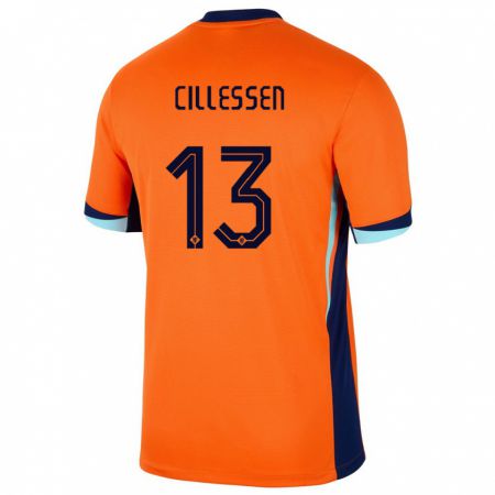 Kandiny Deti Holandsko Jasper Cillessen #13 Oranžová Dresy Hazai Csapatmez 24-26 Triĭká