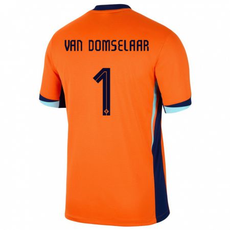 Kandiny Deti Holandsko Daphne Van Domselaar #1 Oranžová Dresy Hazai Csapatmez 24-26 Triĭká