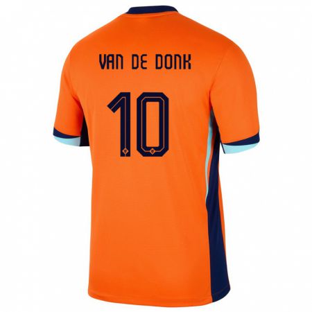 Kandiny Deti Holandsko Danielle Van De Donk #10 Oranžová Dresy Hazai Csapatmez 24-26 Triĭká