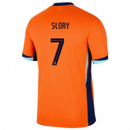 Kandiny Deti Holandsko Jaden Slory #7 Oranžová Dresy Hazai Csapatmez 24-26 Triĭká