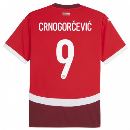 Kandiny Deti Švajčiarsko Ana Maria Crnogorcevic #9 Červená Dresy Hazai Csapatmez 24-26 Triĭká