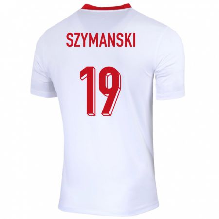 Kandiny Deti Poľsko Sebastian Szymanski #19 Biely Dresy Hazai Csapatmez 24-26 Triĭká
