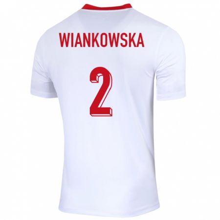 Kandiny Deti Poľsko Martyna Wiankowska #2 Biely Dresy Hazai Csapatmez 24-26 Triĭká