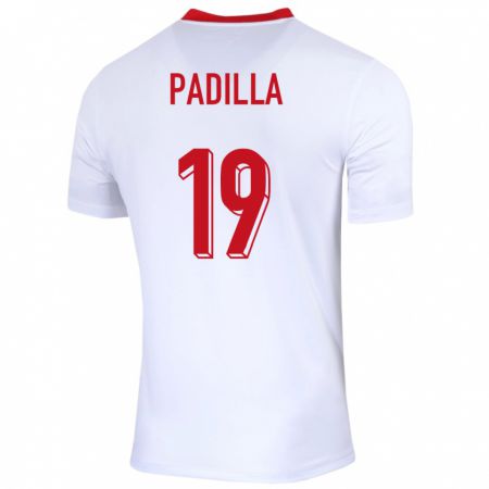 Kandiny Deti Poľsko Natalia Padilla #19 Biely Dresy Hazai Csapatmez 24-26 Triĭká