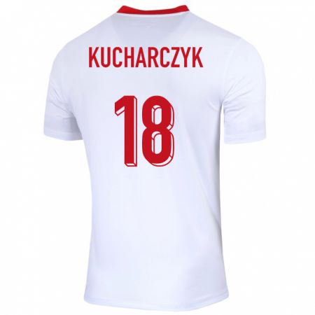 Kandiny Deti Poľsko Filip Kucharczyk #18 Biely Dresy Hazai Csapatmez 24-26 Triĭká