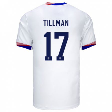 Kandiny Deti Americké Malik Tillman #17 Biely Dresy Hazai Csapatmez 24-26 Triĭká