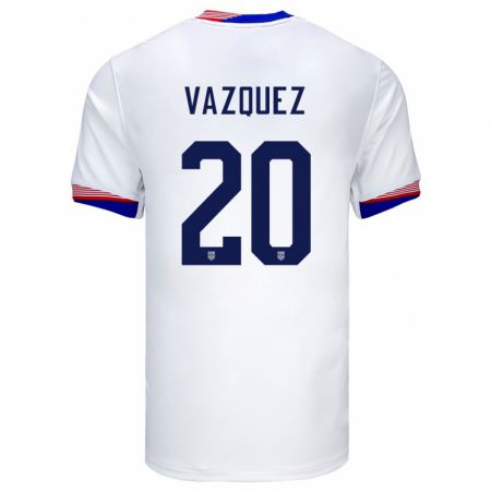 Kandiny Deti Americké David Vazquez #20 Biely Dresy Hazai Csapatmez 24-26 Triĭká