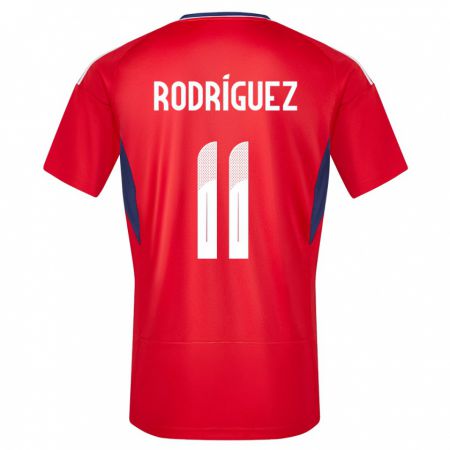 Kandiny Deti Kostarika Raquel Rodriguez #11 Červená Dresy Hazai Csapatmez 24-26 Triĭká