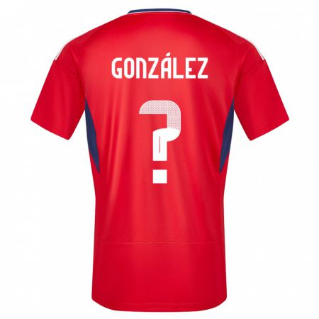 Kandiny Deti Kostarika Ariel Gonzalez #0 Červená Dresy Hazai Csapatmez 24-26 Triĭká