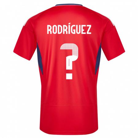 Kandiny Deti Kostarika Bradley Rodriguez #0 Červená Dresy Hazai Csapatmez 24-26 Triĭká